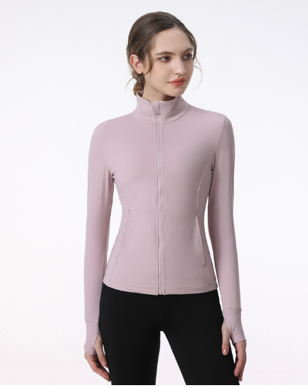 Women's Full Zip Fitness Jacket for Yoga & Running